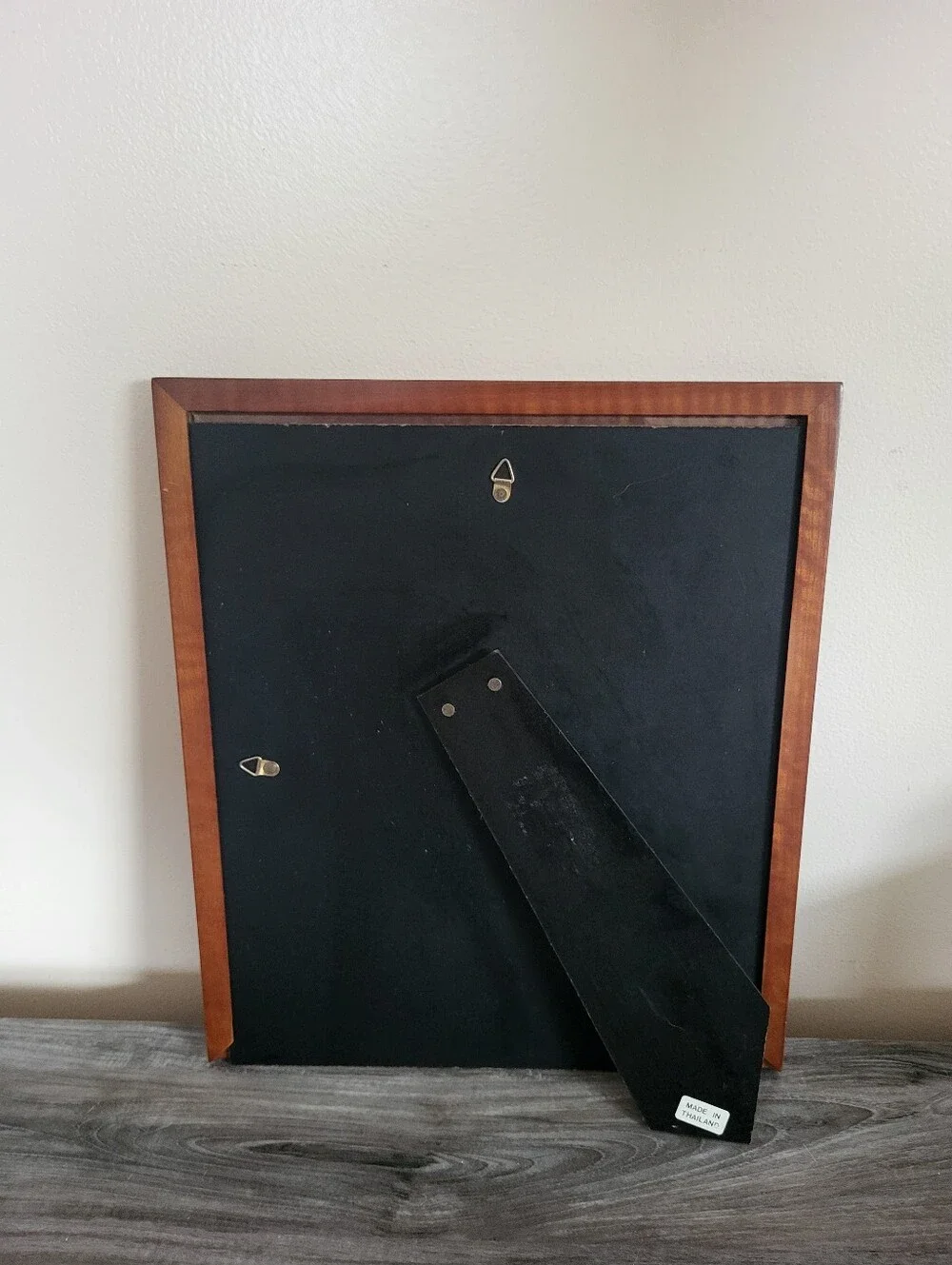 Vintage Wood Picture Frame Holds 11x13 Image Glass Cover